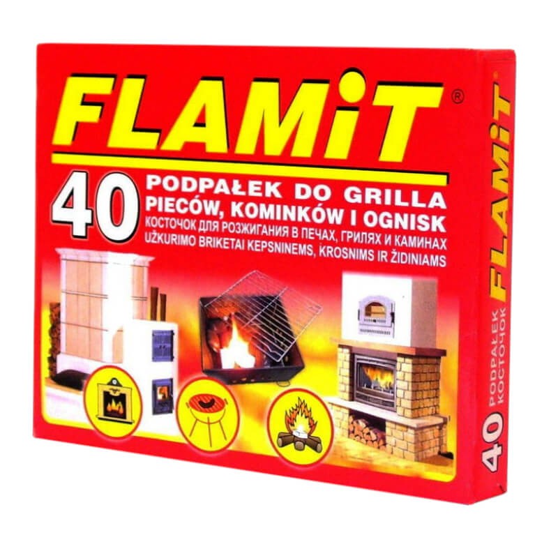 

Podpałka biała FLAMiT Grill Kominek Rozpałka 40 s.