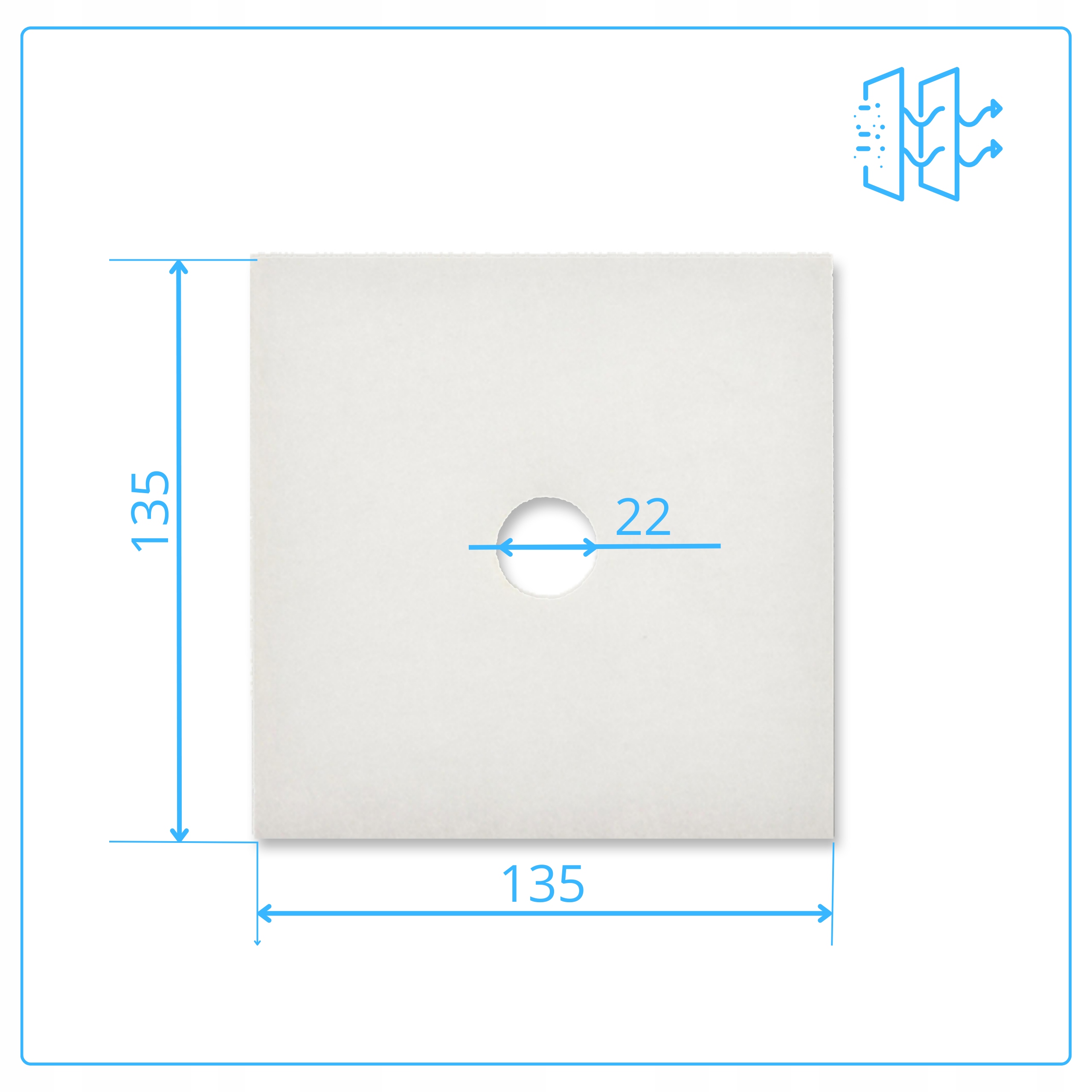 Filtr Do Wentylatora Maico ZF 60/100(seria ER) Brak Nieprzyjemnych Zapachów Kod producenta FM#135