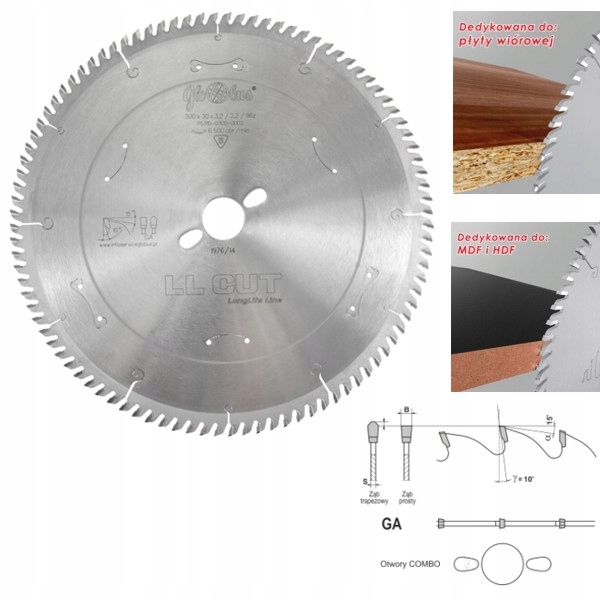 

Globus piła Hm do płyty 250x30/80z