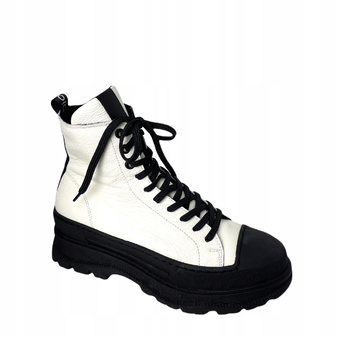 Dámské kotníkové boty kožené Arka 7637/2305 Bílá 38, Bílá