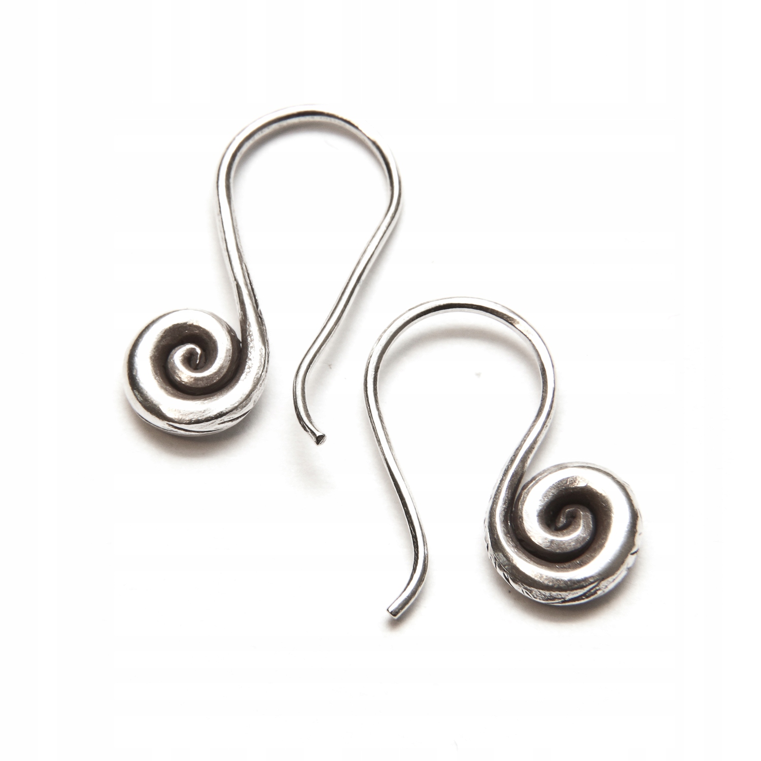 Krótkie Kolczyki Ze Spiralą E Srebra Srebro 925 Spirale Etniczne Etno Boho