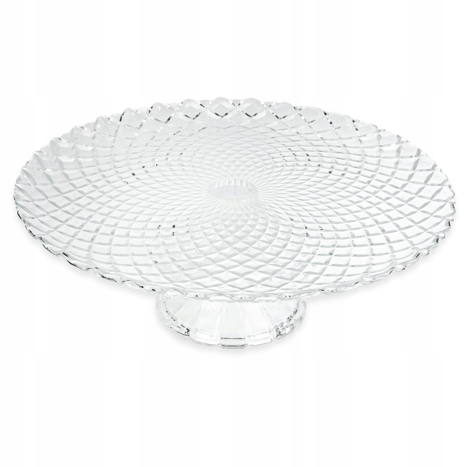 PATERA OKRĄGŁA SZKLANA NA WYPIEKI CIASTA 27CM