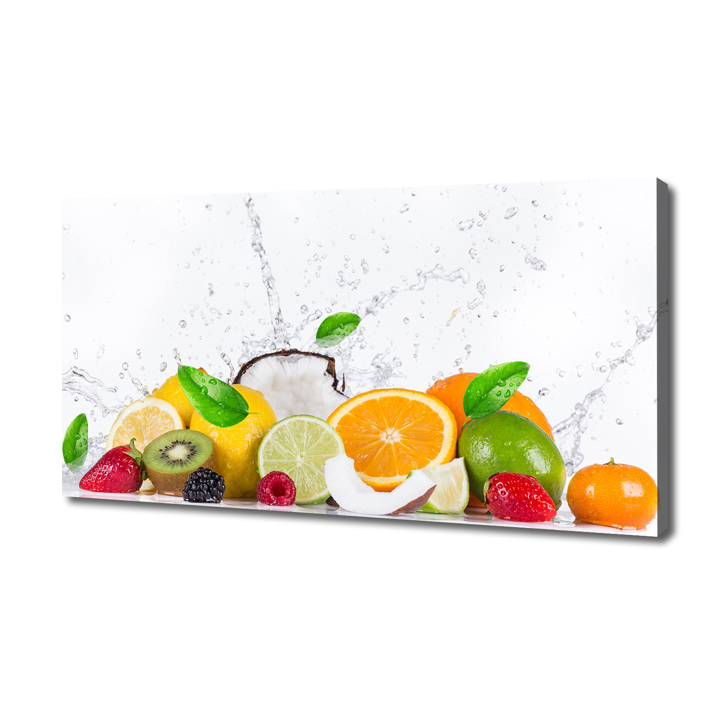 

Foto obraz duży na płótnie Owoce i woda 140x70 cm