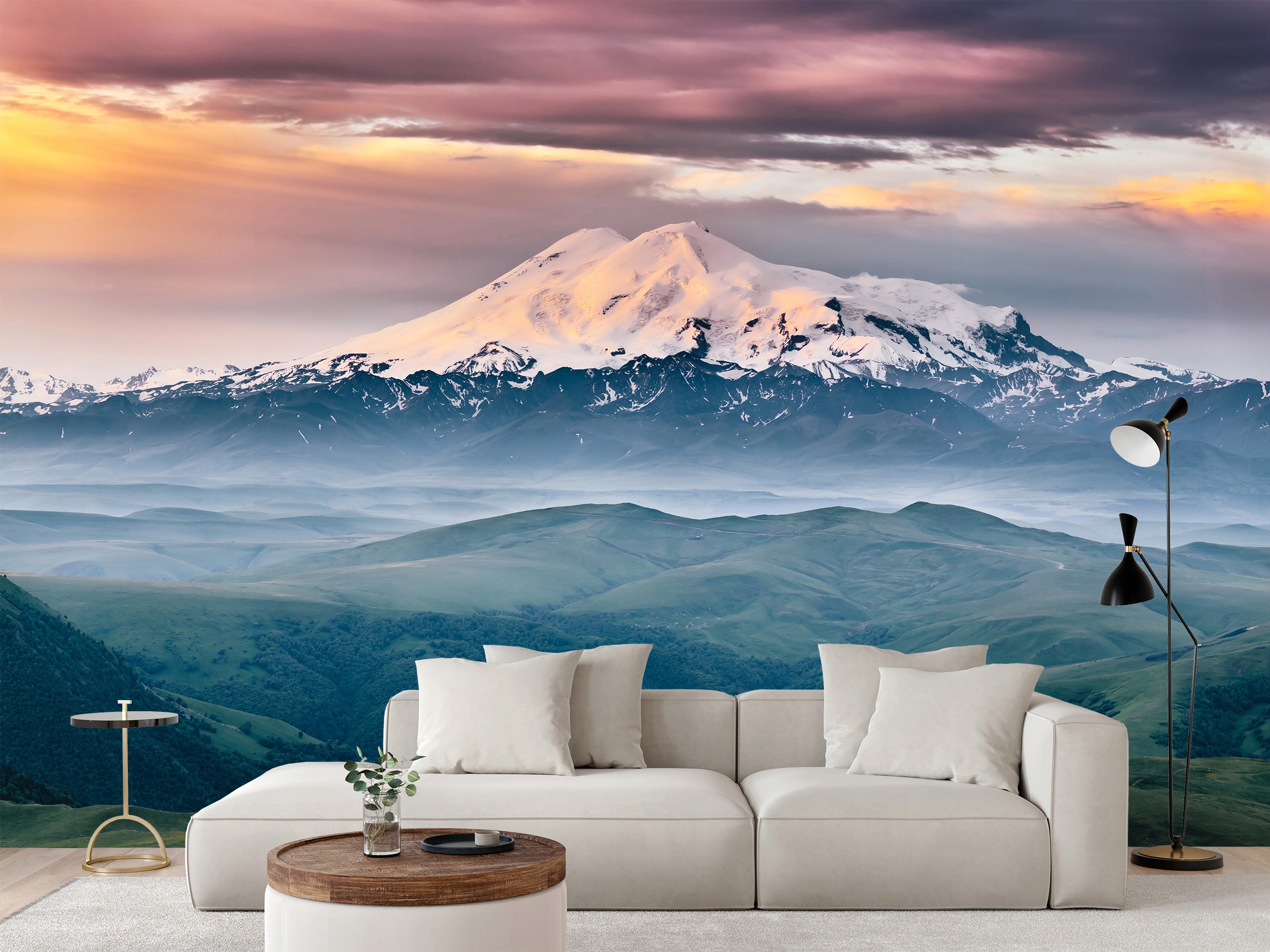 Fototapeta Najvyšší Vrch Kaukazu Elbrus 360 x 240 cm