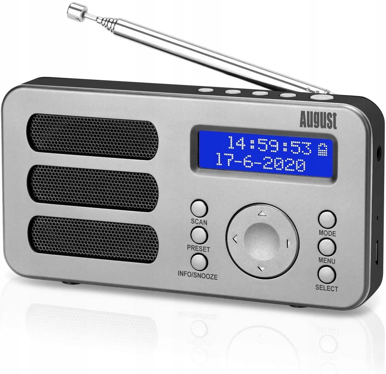 Radio cyfrowe FM DAB+ wbudowana bateria MB225S