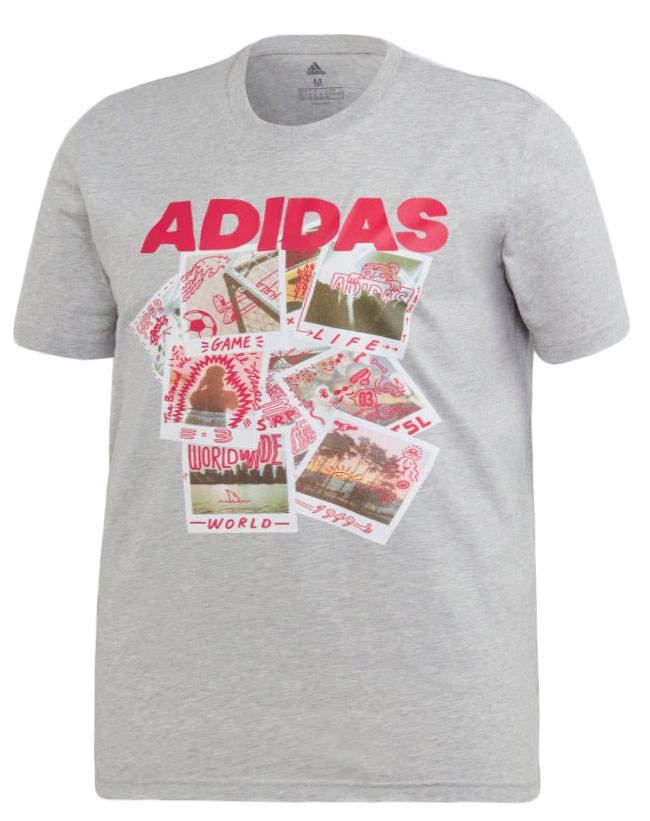 

Duży T-shirt Adidas Doodle Photos (FN1719) 3XL