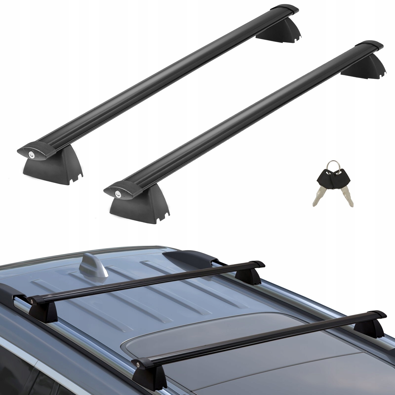 Střešní nosič na nosníky, nosníky, střešní příčky Jeep Grand 118 cm