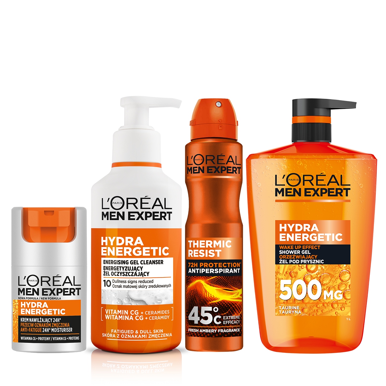 Zestaw L'Oréal Men Hydra Energetic Oczyszczający dla Skóry Zmęczonej 4w1