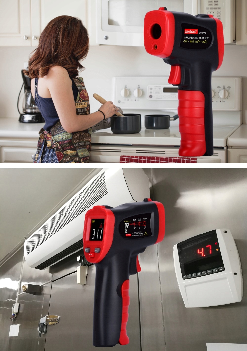 PIROMETR BEZKONTAKTOWY TERMOMETR LASEROWY BEZDOTYKOWY -50 +600°C Model WT327B-2