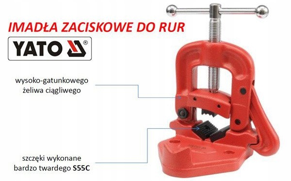 YATO YT-6512 ТИСКИ ЗАЖИМА ДЛЯ ТРУБ 90ММ Марка Yato