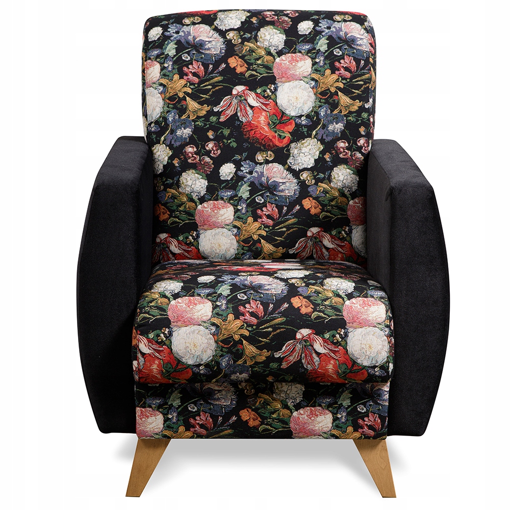 Retro Fotel Patchwork Ręcznie Szyty