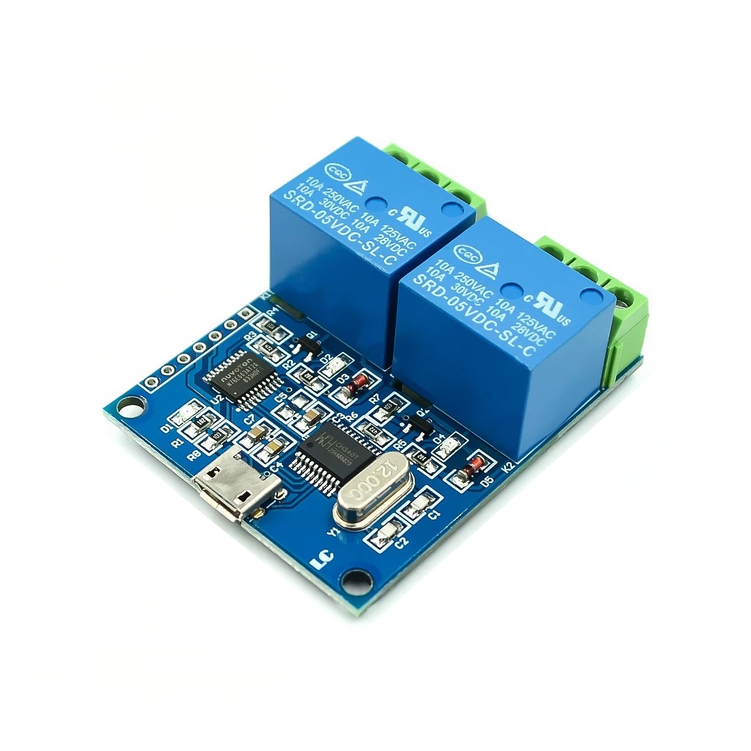 Moduł przekaźnika sterowanego z Usb LCUS-2 2CH