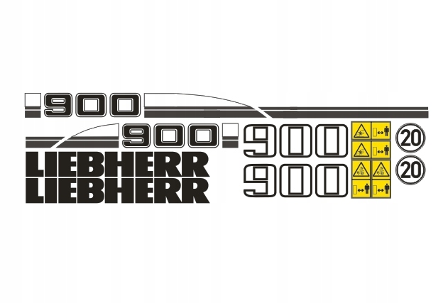 Samolepky Liebherr 900
