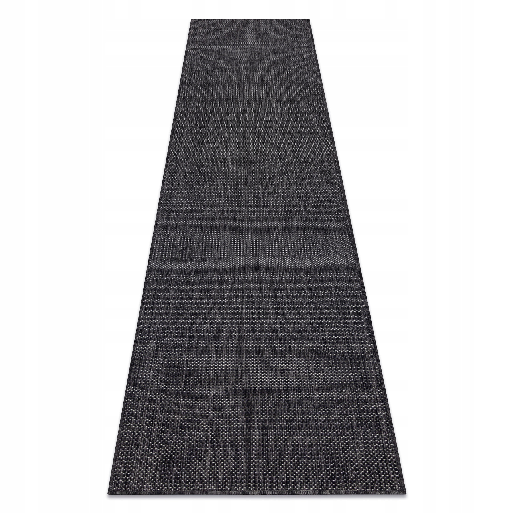Dywan chodnik Sznurkowy Sizal płaskie tkanie czarny Bez Wzoru 70x300 cm