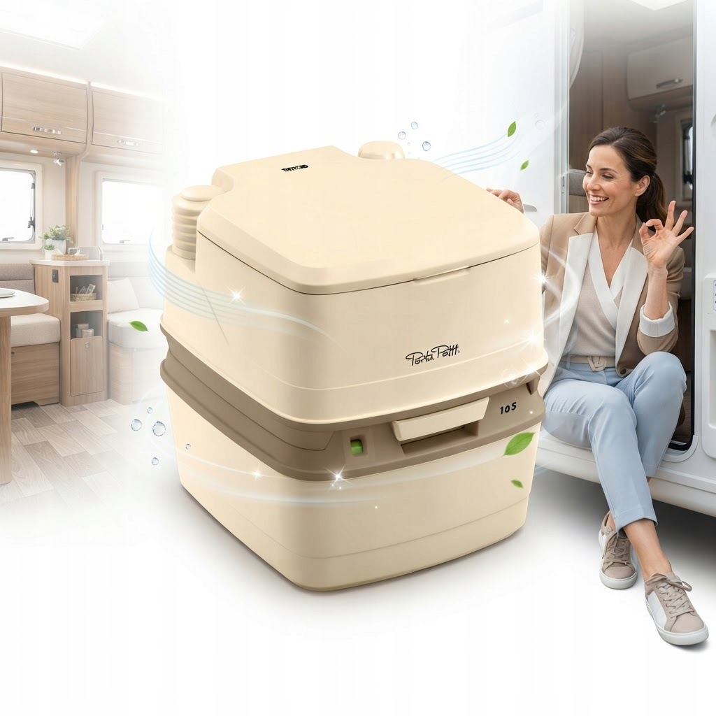 Toaleta Turystyczna Thetford Porta Potti 165 Luxe Wc Kamper Wskaźnik 21l