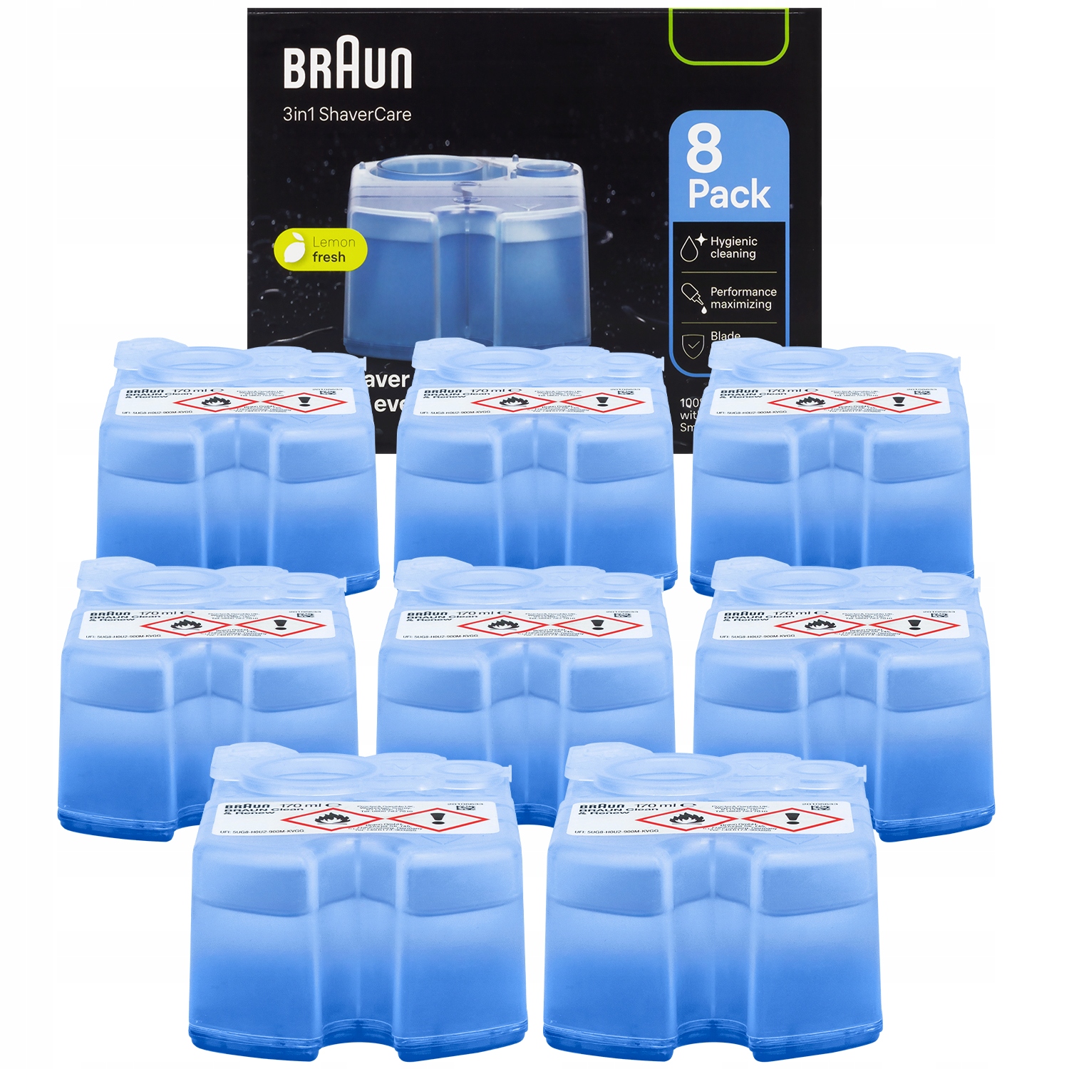 Wkład Płyn Do Golarek Braun Ccr 8-PAK Clean&renew Do Czyszczenia Wymienny