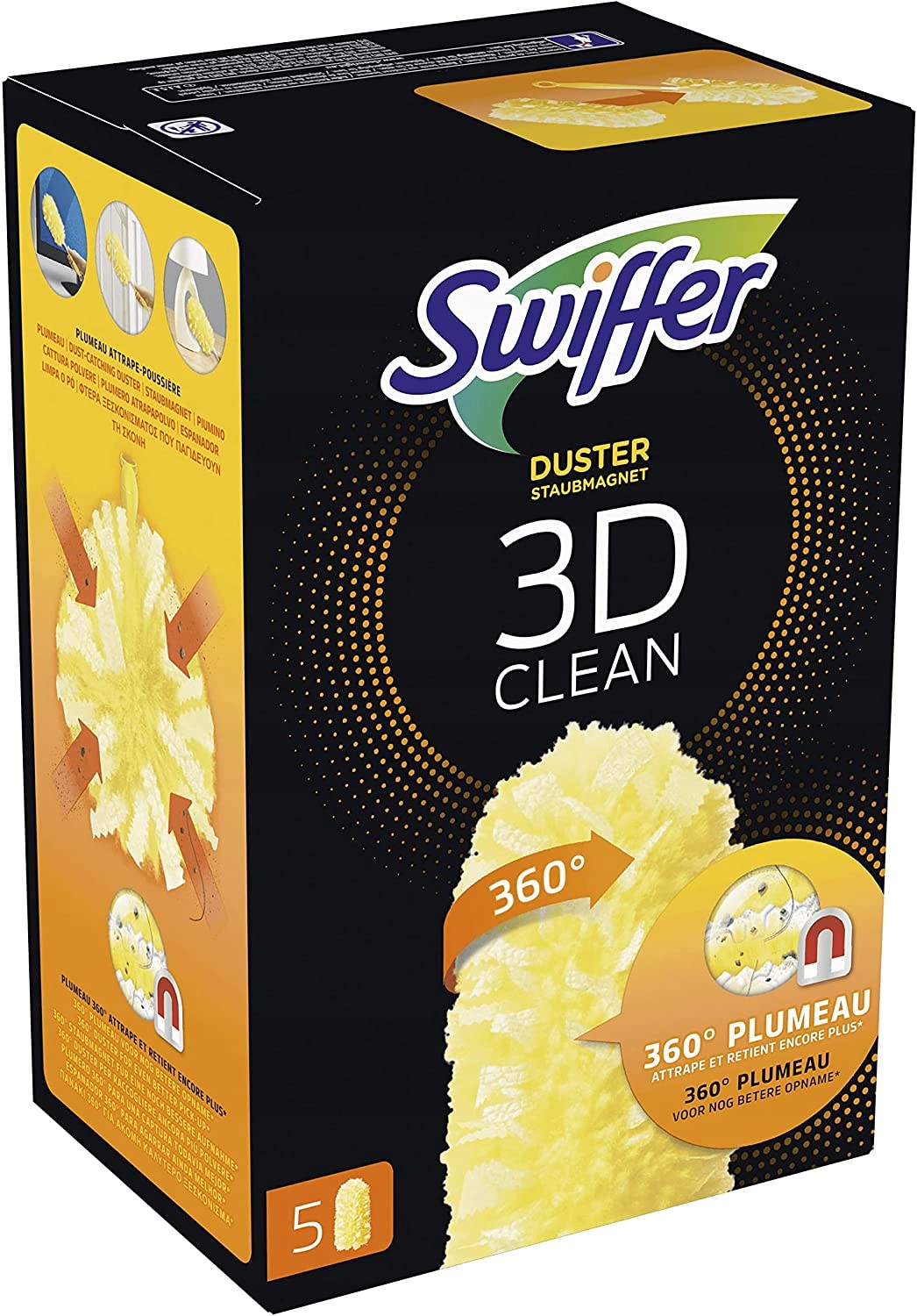 SWIFFER DUSTER 3D NÁHRADNÁ NÁPLŇ 5KS DO METLY 360STUPŇOV