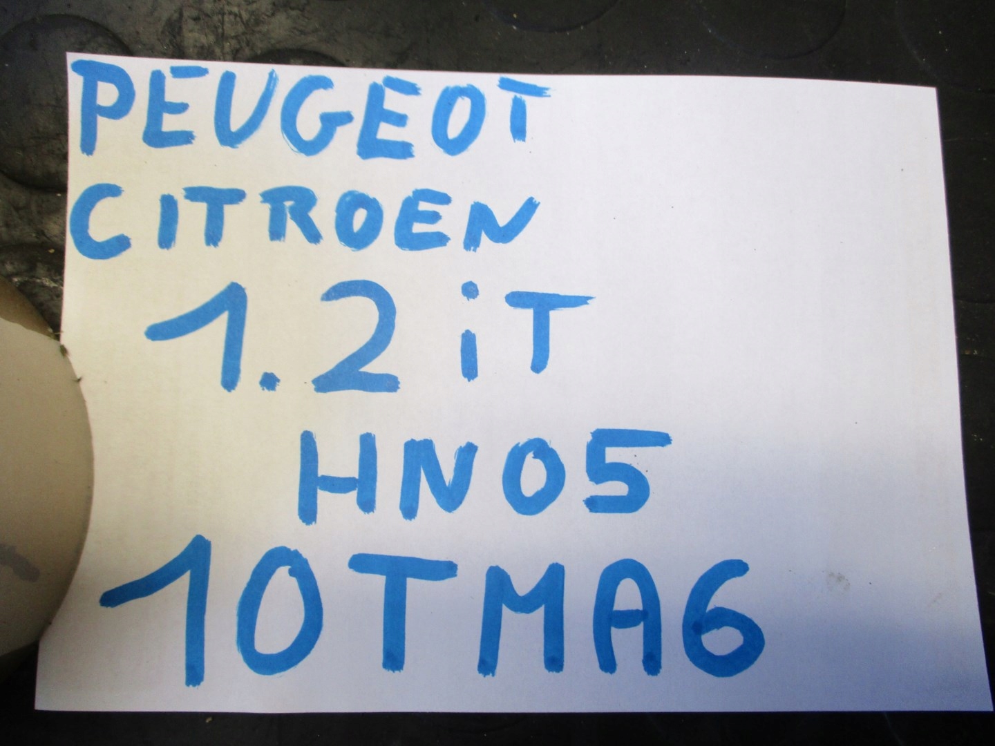 engine MOTOR PEUGEOT CITROEN C4 1.2 THP HN05 10TMA6 unprotected