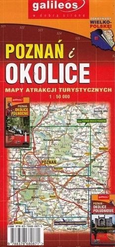 Mapa Atrakcji Tur. Poznań I Okolice PÓŁ.1:50 000