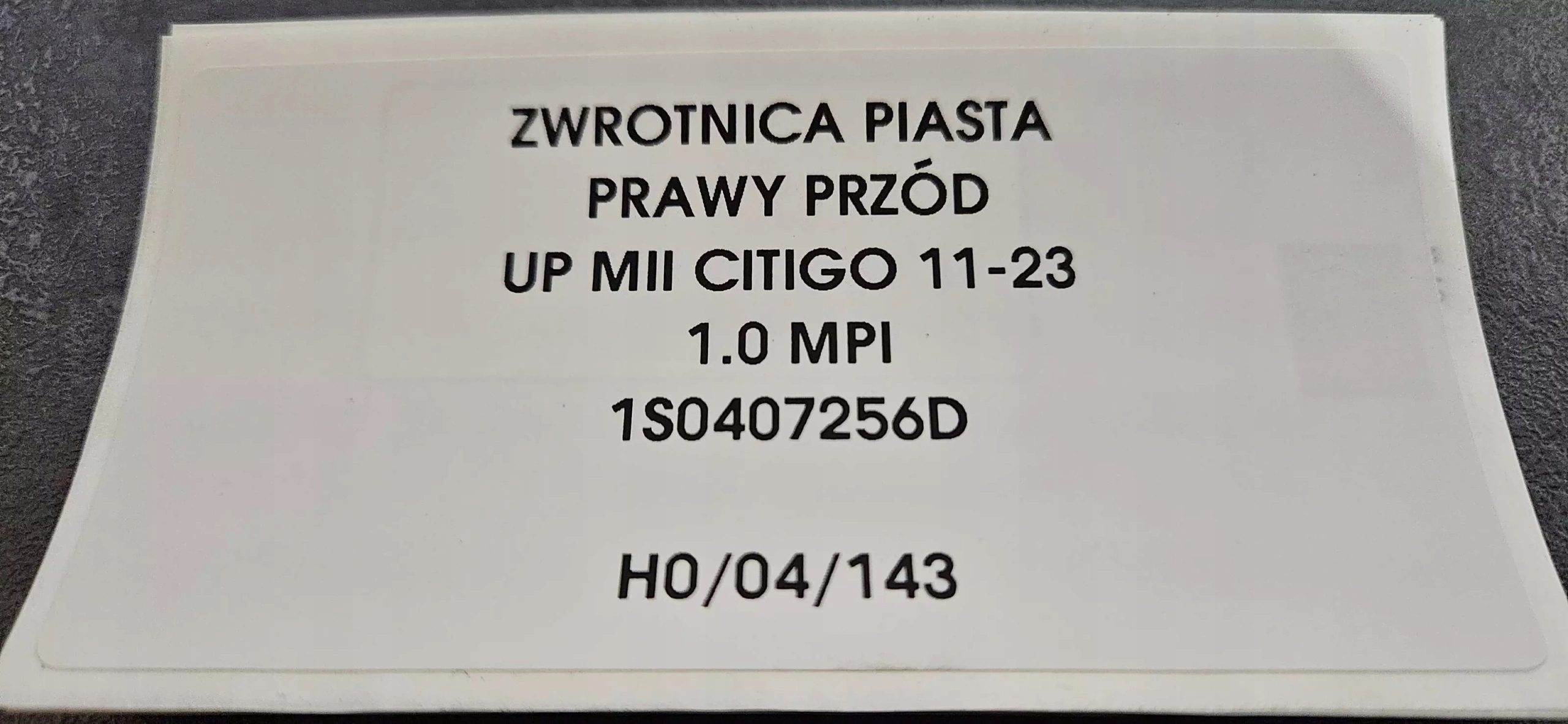 otoč čepu pravý předek UP MII CITIGO 11-23