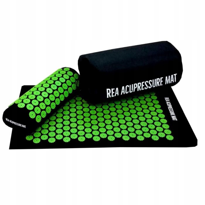 Rea Acupressure Mata do masażu zielona wałek