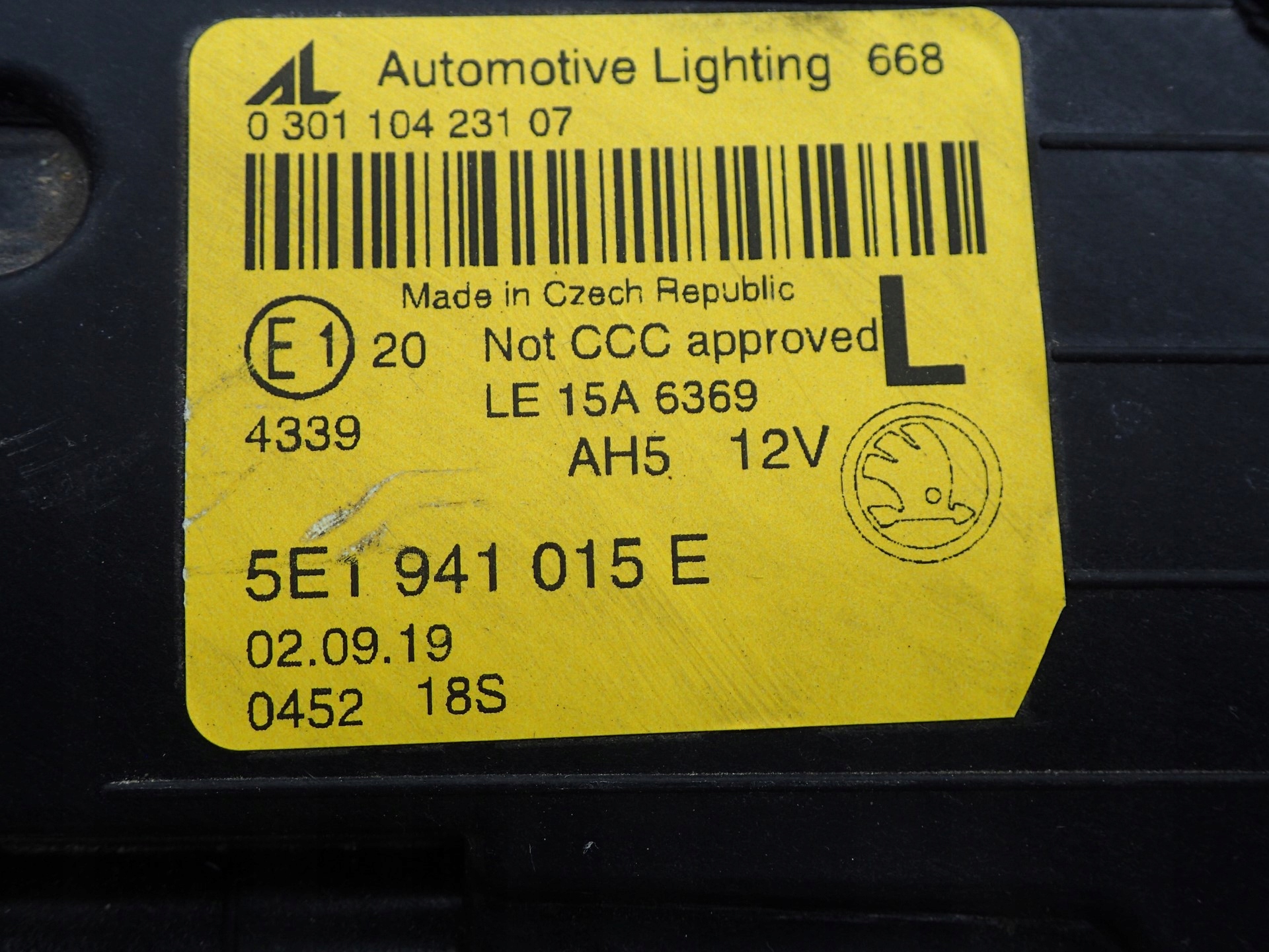 light left FULL LED SKODA OCTAVIA 3 III 5E LIFT