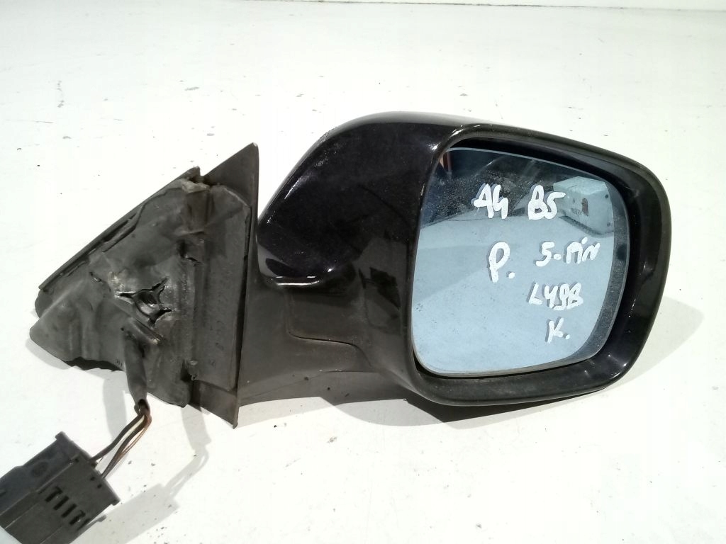 Audi A4 B5 mirror right el. LY9B 5 PIN