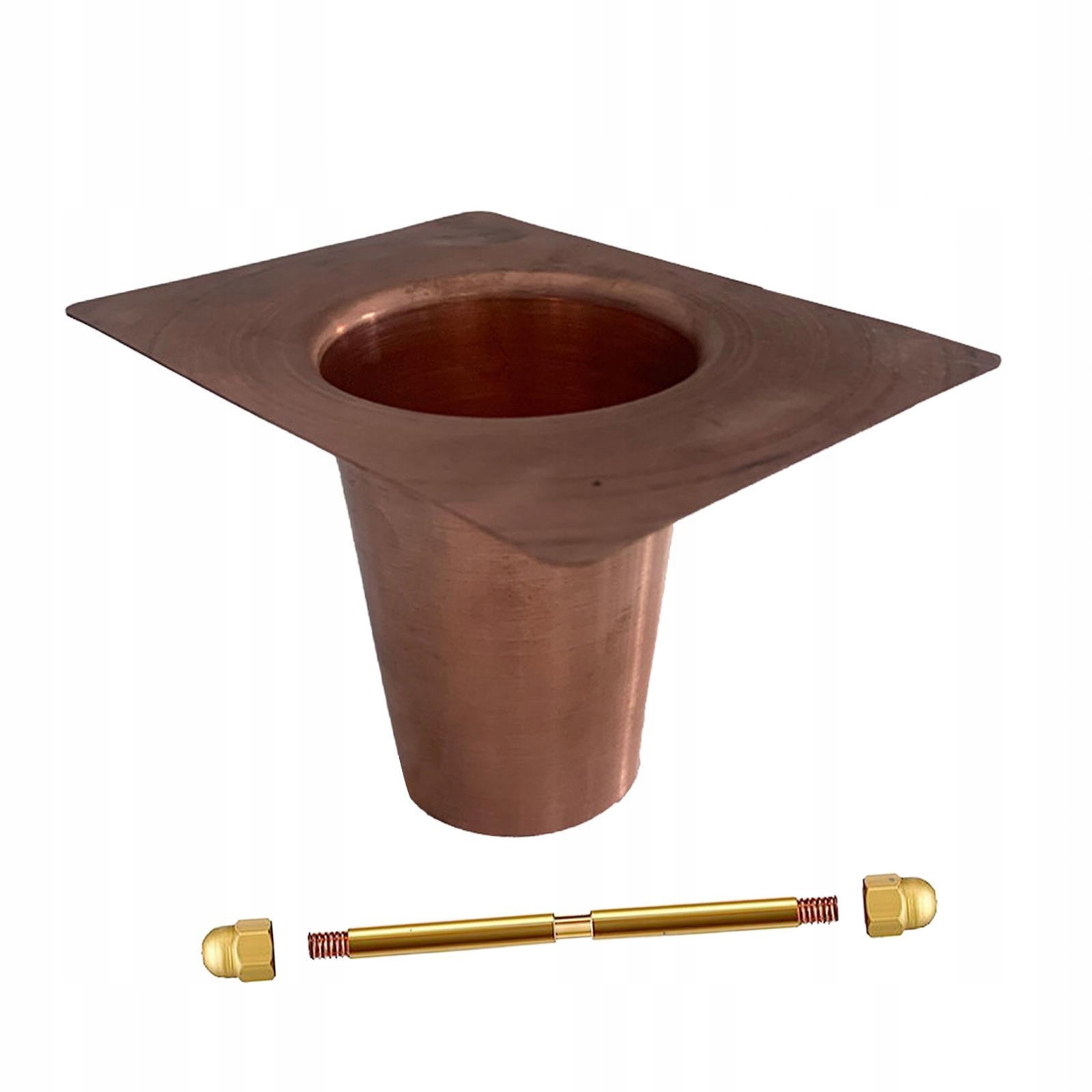 ch-Rain Chain Gutter Adapter Installer Accessory Strong Construction Copper Długość 1 cm