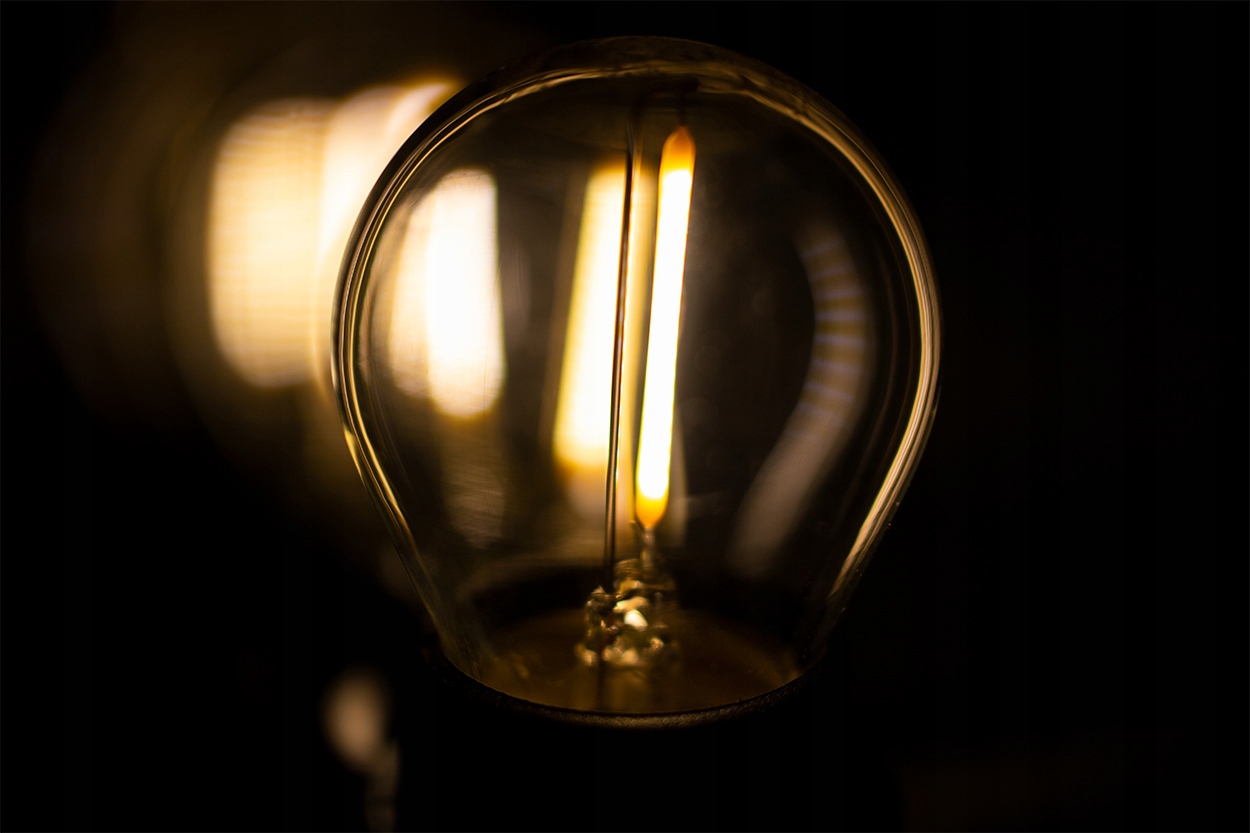 10x Żarówka LED E27 FILAMENT 1,3W do GIRLANDY Moc 1.3 W