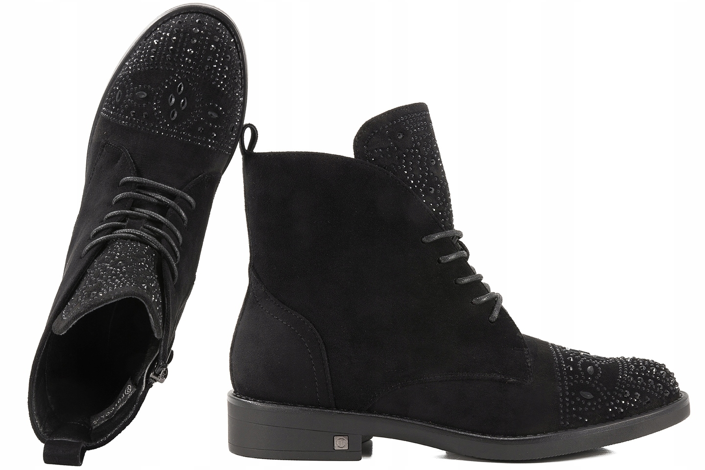 Potocki 24-12178BK Boty Zateplené Kotníkové Boty Zimní Kozačky 37 Černá