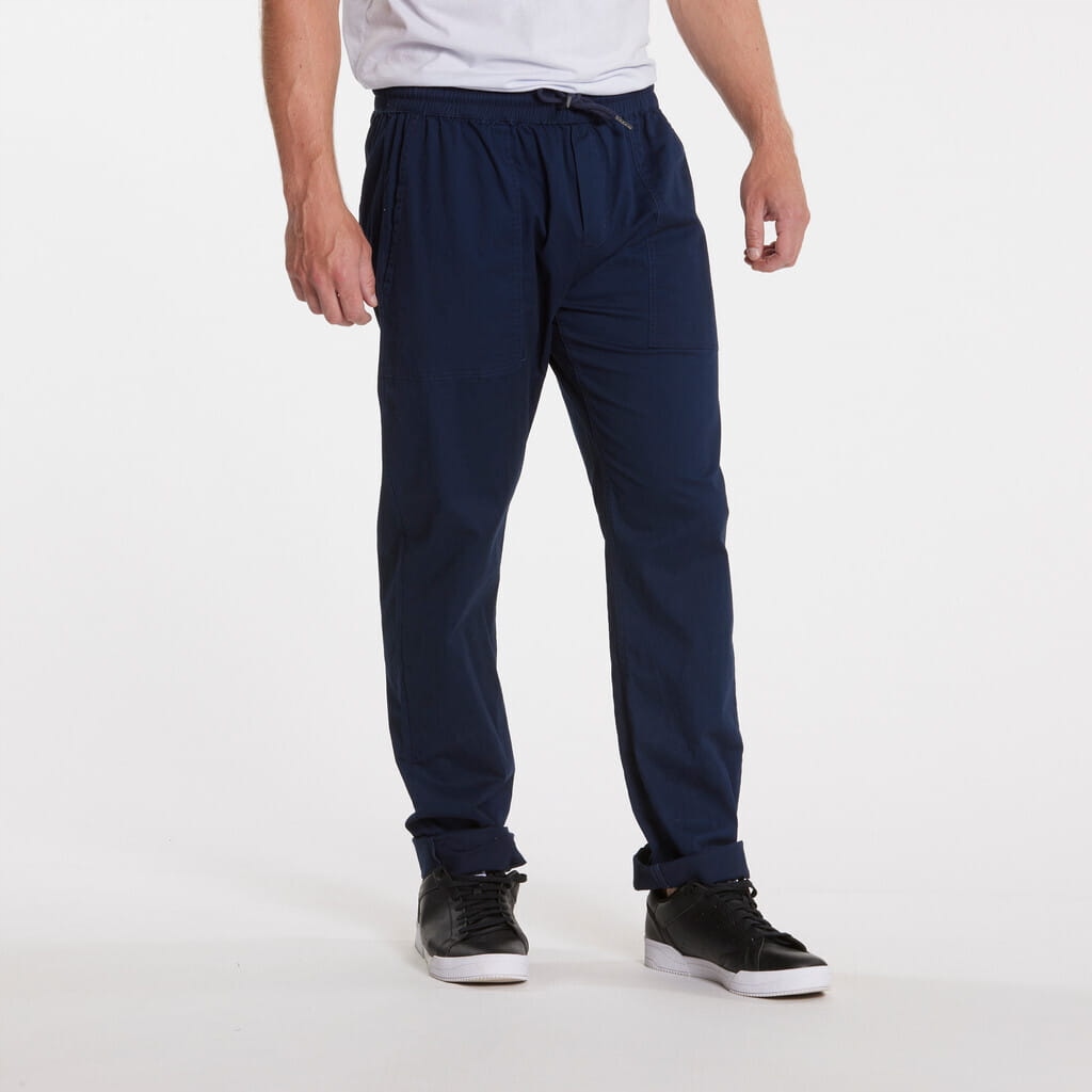 Velké pánské kalhoty s gumou v modré barvě 41313 North 56°4