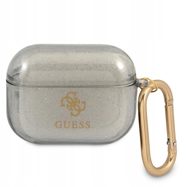 Etui Guess Glitter Collection na AirPods Pro czarne