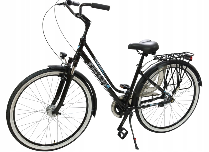 Aluminiowy Rower Męski Damski 28 Miejski 3BIEGIWPIAŚCIE Prądnica Full-opcja