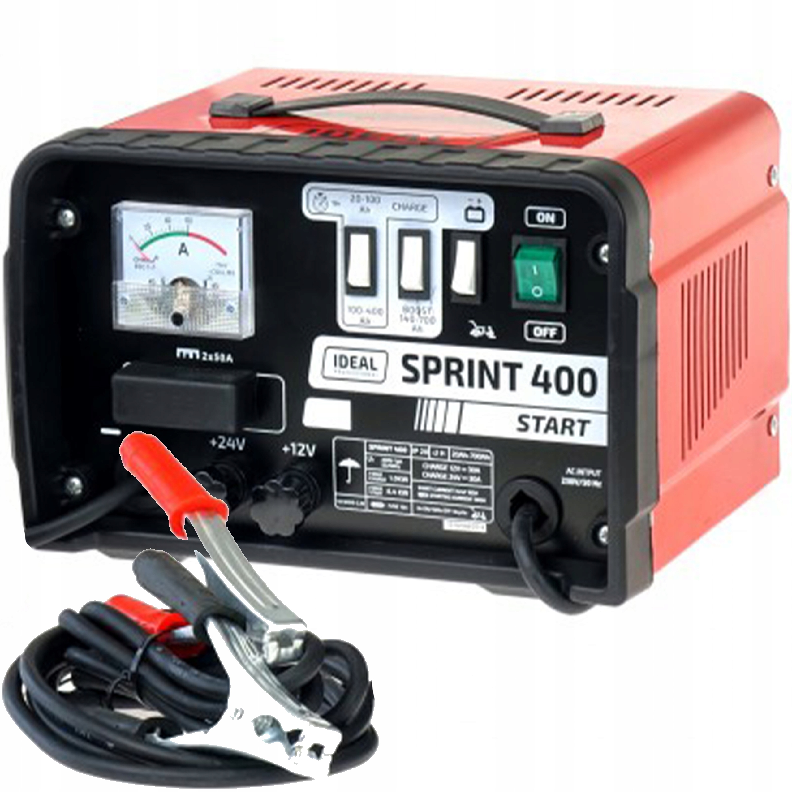 Transformátorový usměrňovač Sprint 400 230V 12-24V Ideal 45A startování 300A