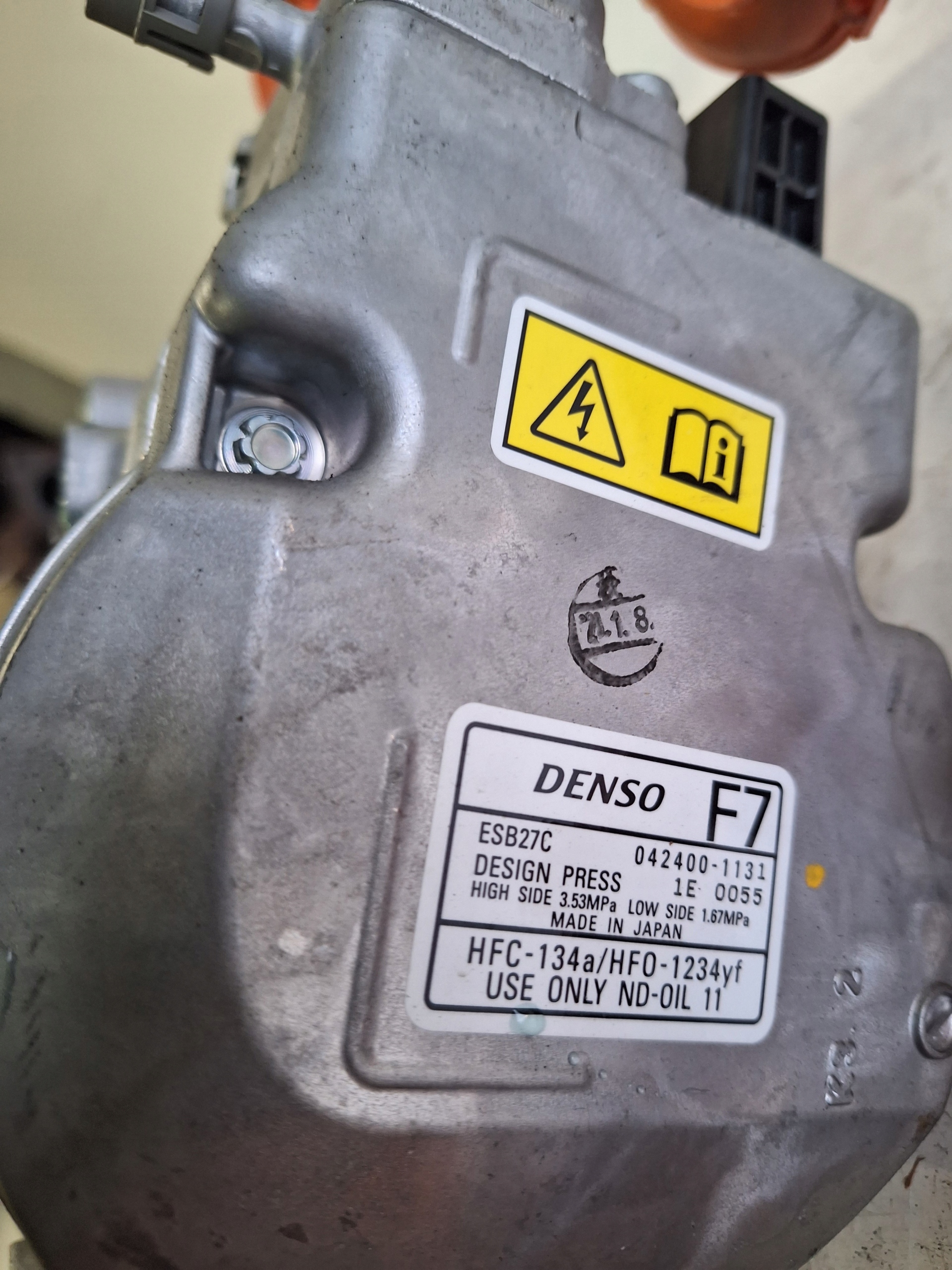 HONDA HR-V III e:HEV 22-> compressor AC 1.5 and-MMD