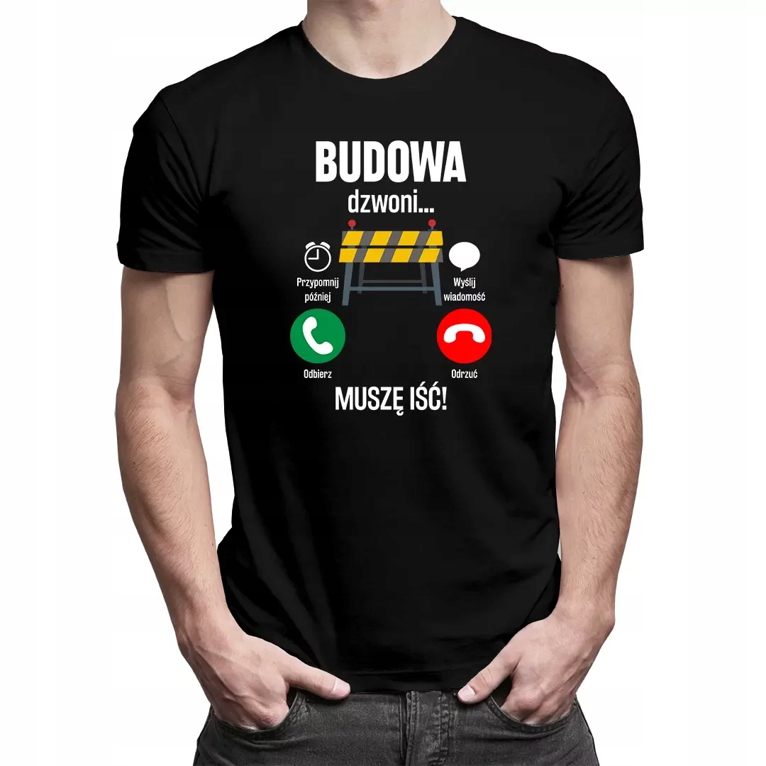

Budowa dzwoni zabawna koszulka dla budowlańca