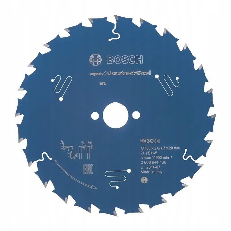Bosch Kotoučová Pila Construct Wood Expert 190x30mm 24-ZUBŮ