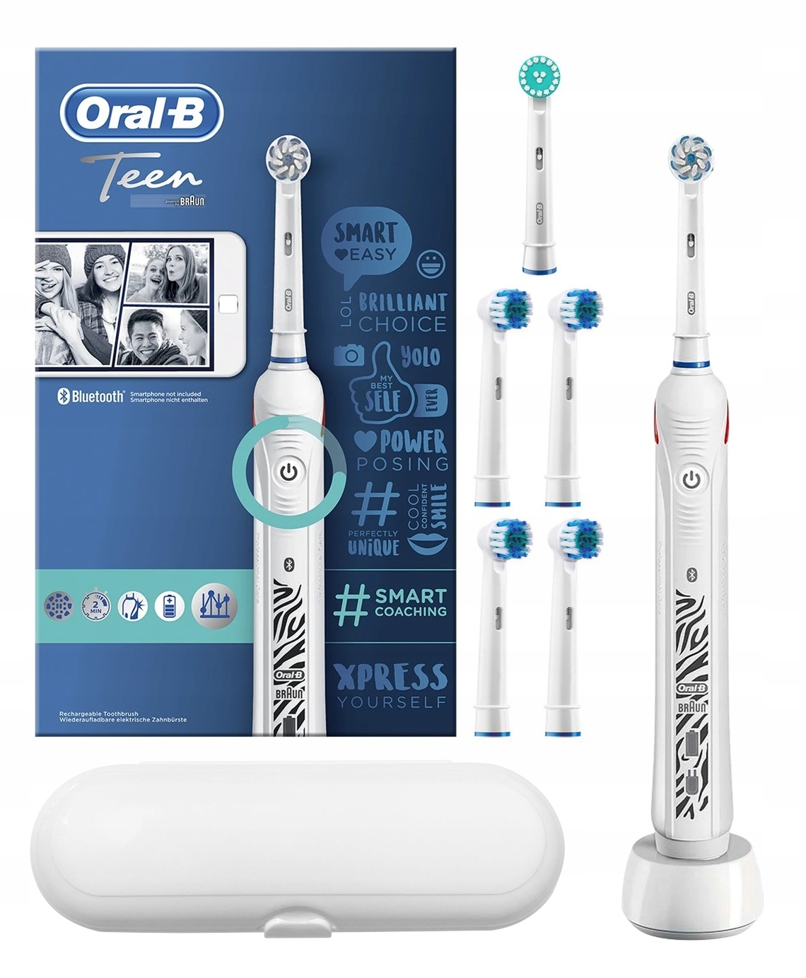 

Szczoteczka Elektryczna Oral-b Teen Końcówki Etui