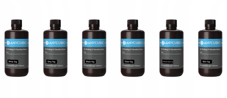 Żywica UV Anycubic Standard Basic White Biała 1l 1kg Producent Anycubic