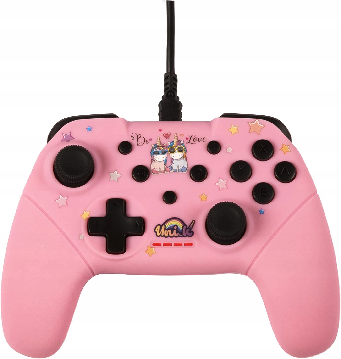Pad przewodowy do konsoli Nintendo Switch różowy
