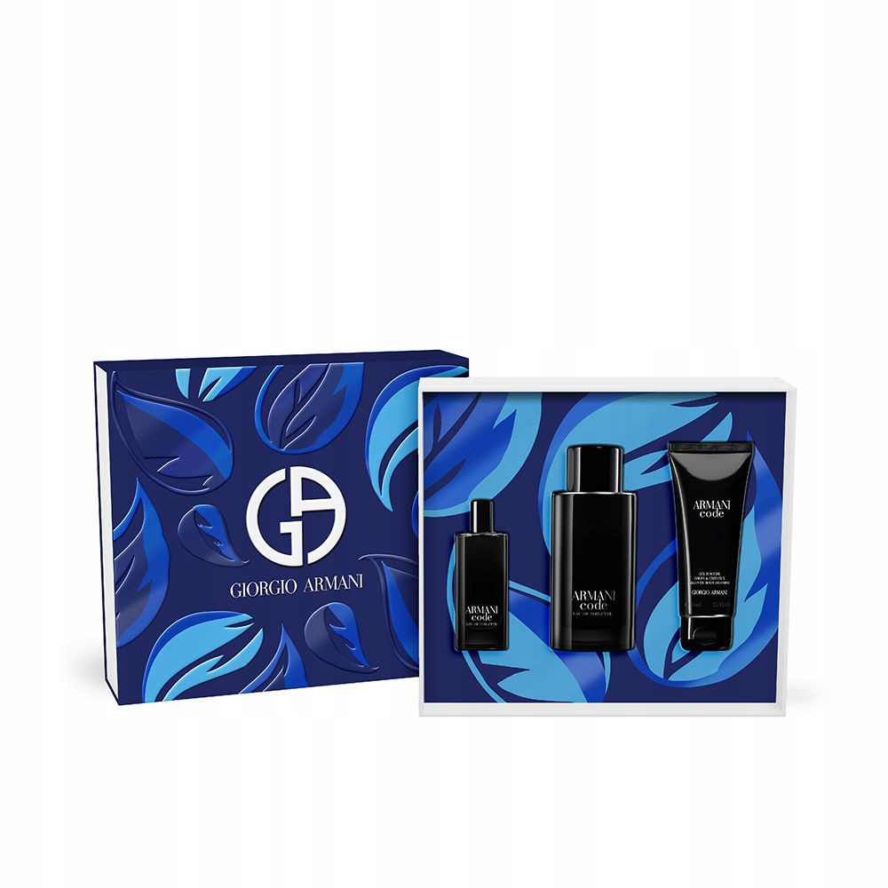 Zestaw męski Armani Code woda toaletowa 125ml mini 15ml żel 75ml