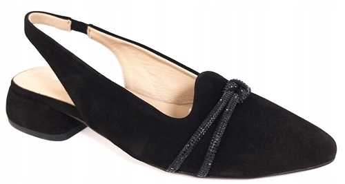 Boty s odkrytou patou Boccato 013.1183 Černé r38