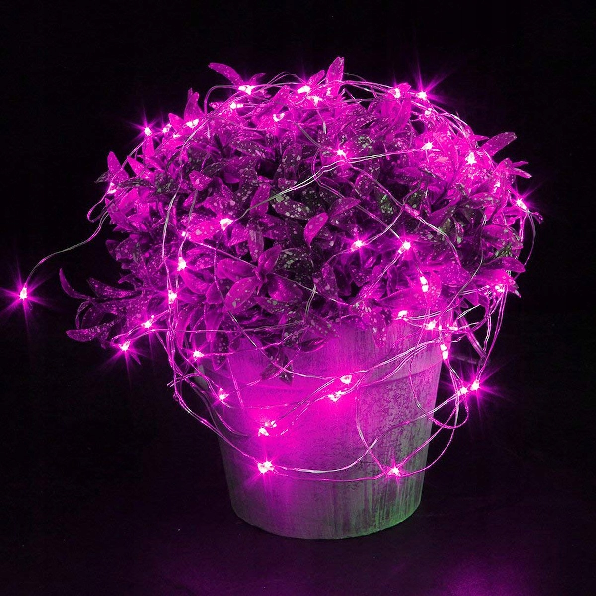 LAMPKI 20 LED DRUCIKI OŚWIETLENIE CHOINKOWE RÓŻOWE NA BATERIE MIKRO Stan opakowania oryginalne