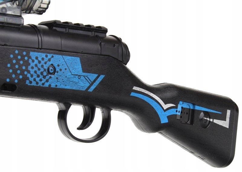 Karabin Pistolet M4 Snajperski Kulki Żelowe Wodne Celownik Tłumik Magazynek Bohater brak