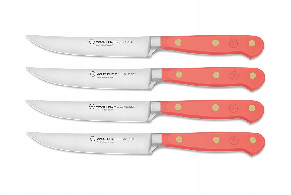 Súprava 4 nožov na steaky Classic Colour 12 cm Coral Peach