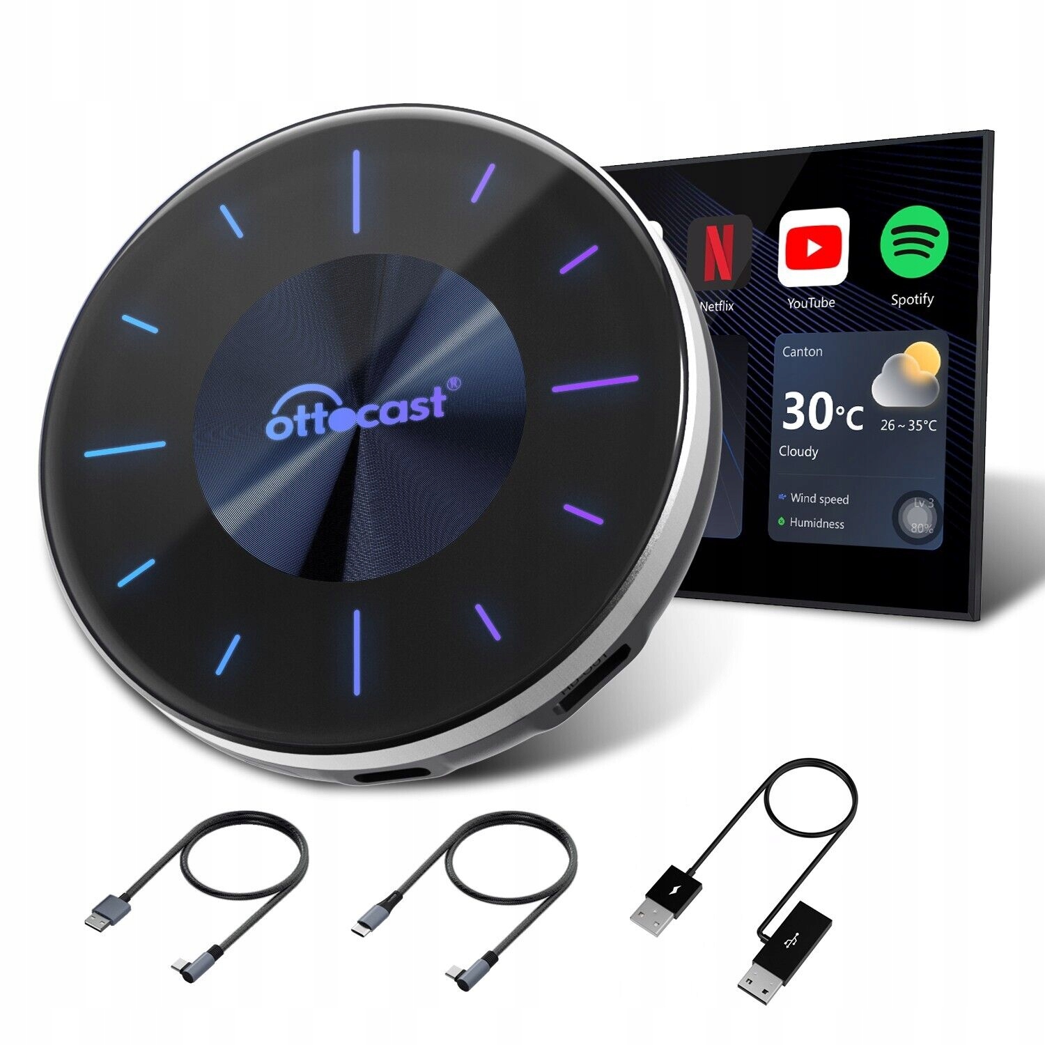 Magic Box OTTOCAST P3 Lite OttoAiBox - 2025 CarPlay AI Box Netflix