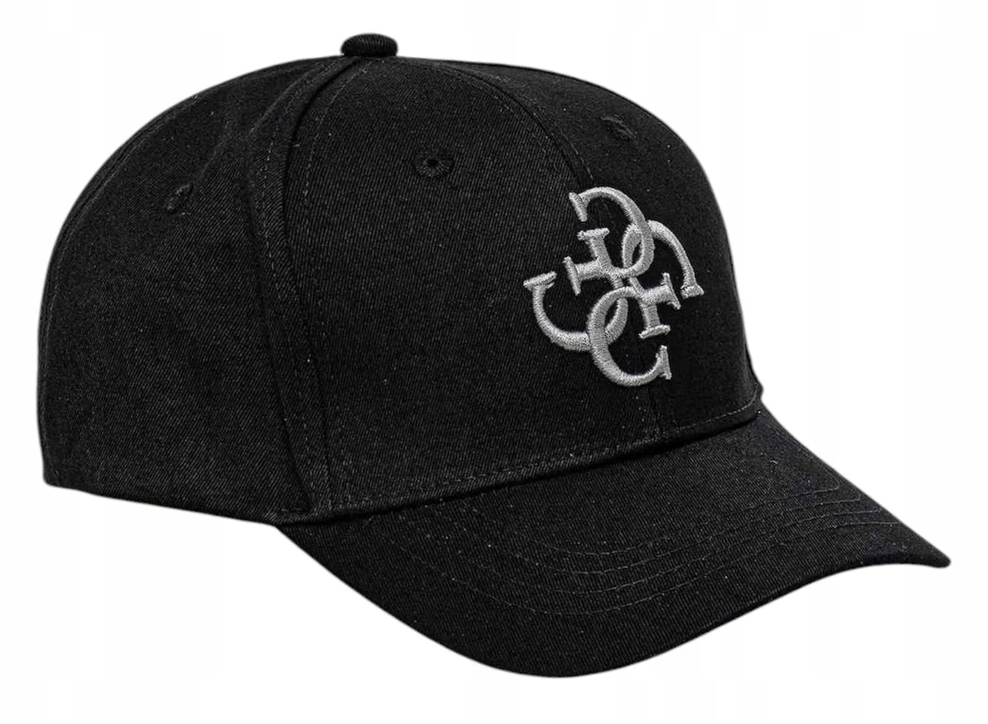 Guess kšiltovka baseballová čepice s logem, černá, nastavitelné zapínání