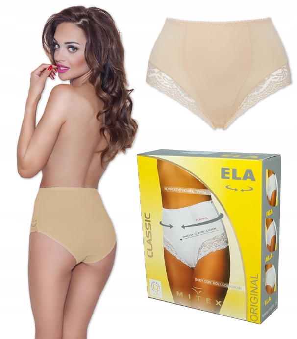 

Figi damskie wyszczuplające beżowe Ela Mitex r XL