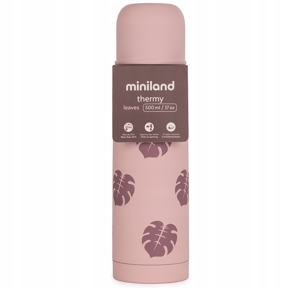 Termos na napoje Miniland 0,5 l różowy