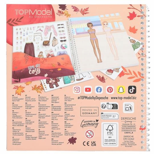 TOP MODEL DRESS ME UP NAKLEJKI COSY 13573 Marka Depesche